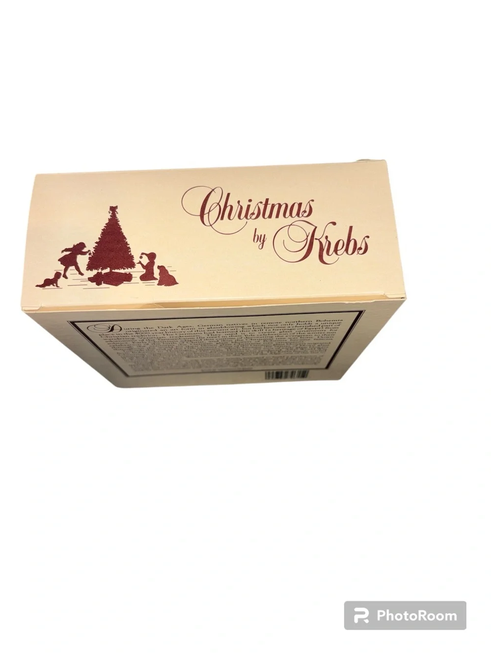 Krebs Ornaments Roses Flowers Rose Round (4) in box Christmas Krebs